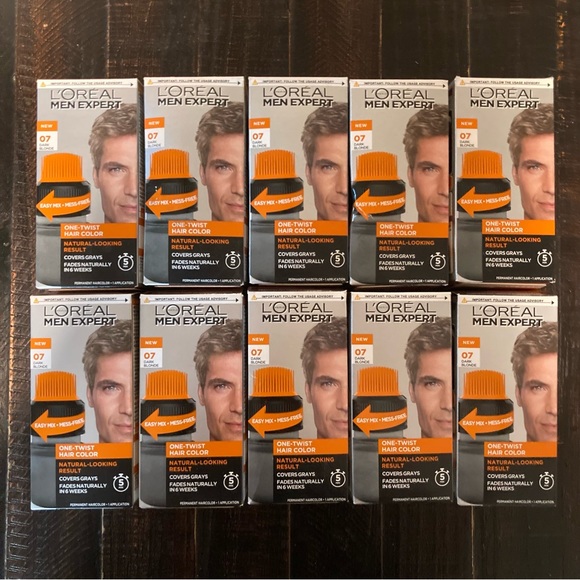 L'Oreal Other - Lot of 10 L’Oréal Men Expert Hair Color 07 Dark Blonde